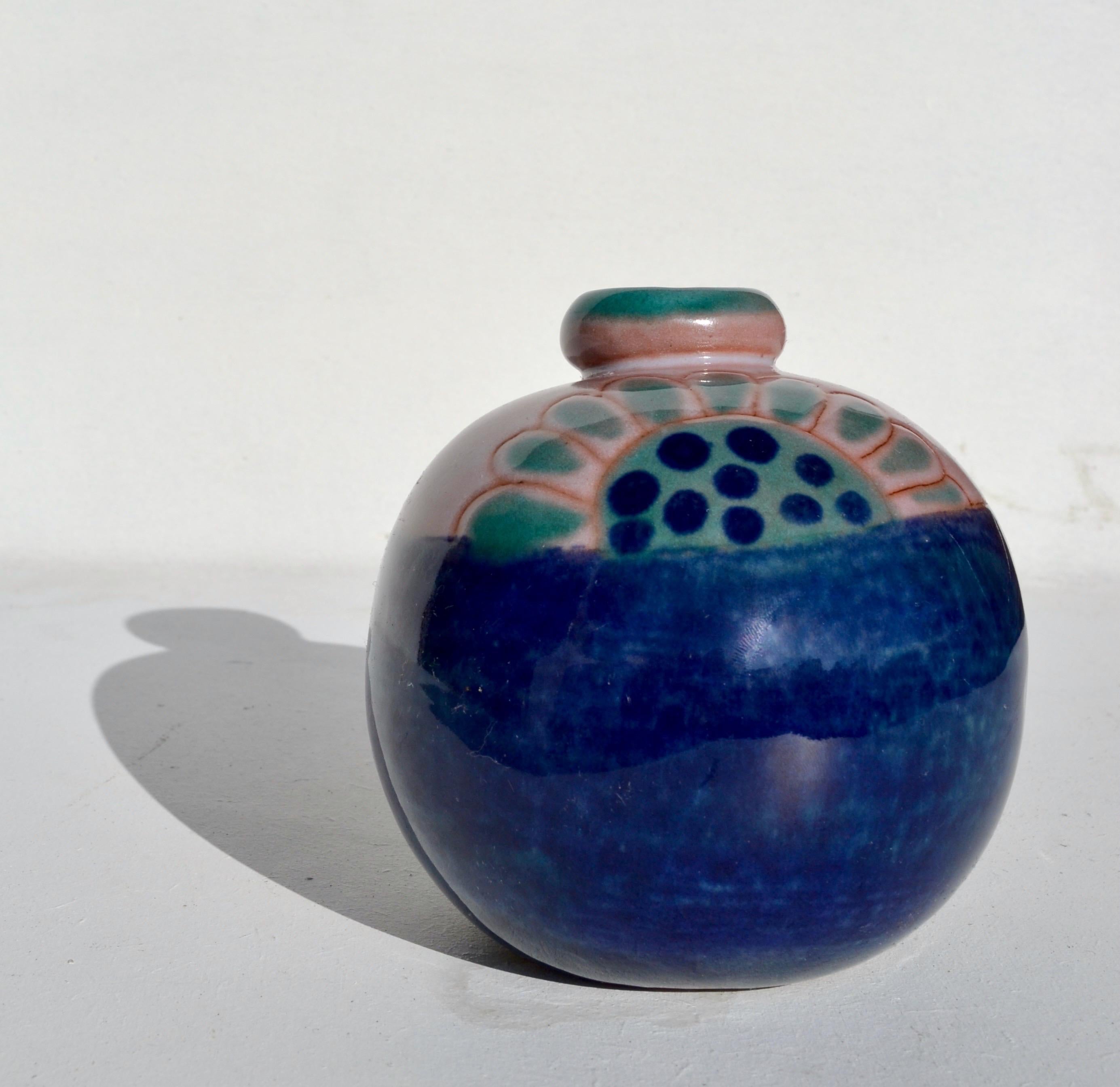Vaso sferico in ceramica di Cloutier Brothers, Francia, anni '70 in vendita 2