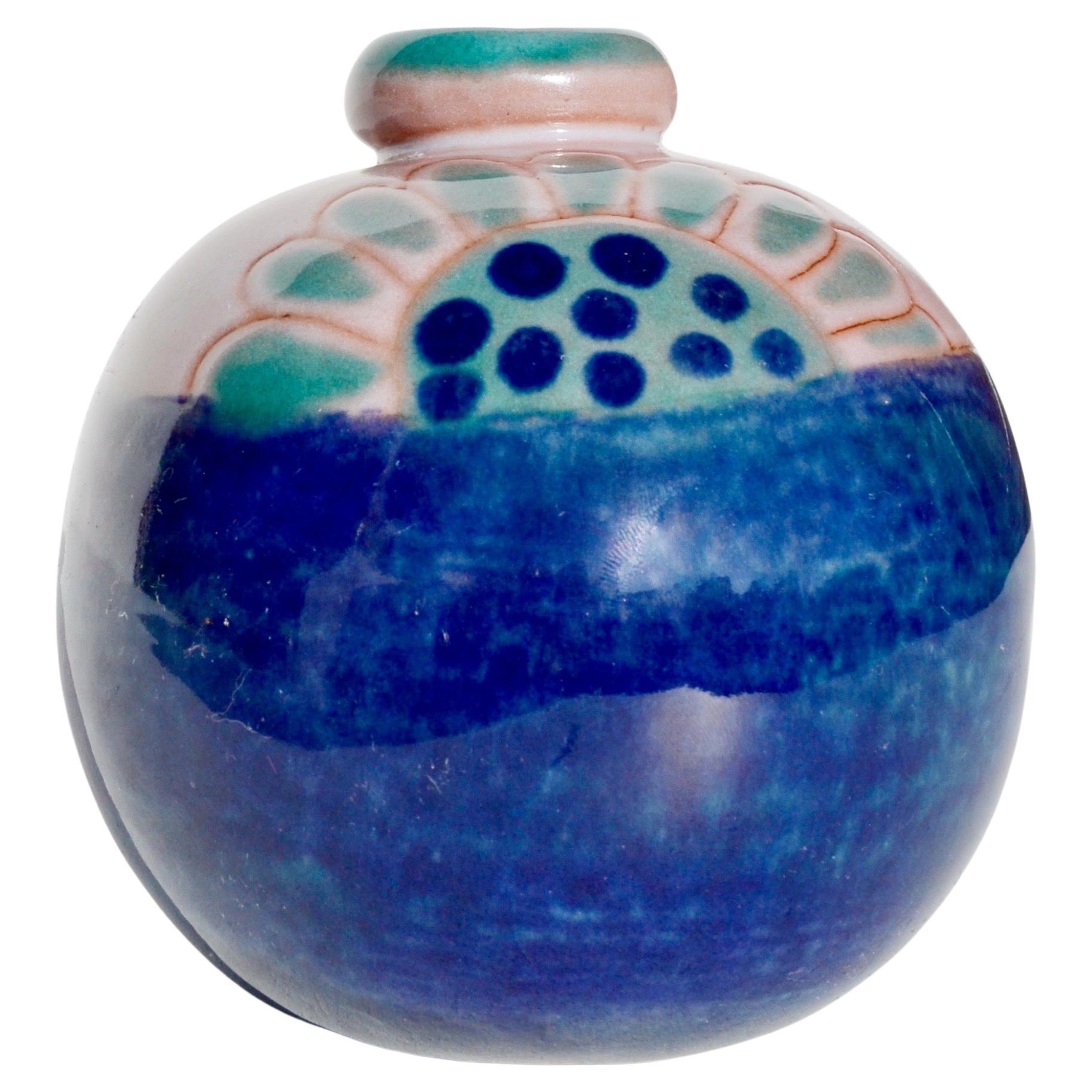 A Spherical Ceramic Vase by Cloutier Brothers, France, 1970s