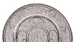 Splendid and Heavy Late 17th Century Dutch-Colonial Silver Filigree Salver