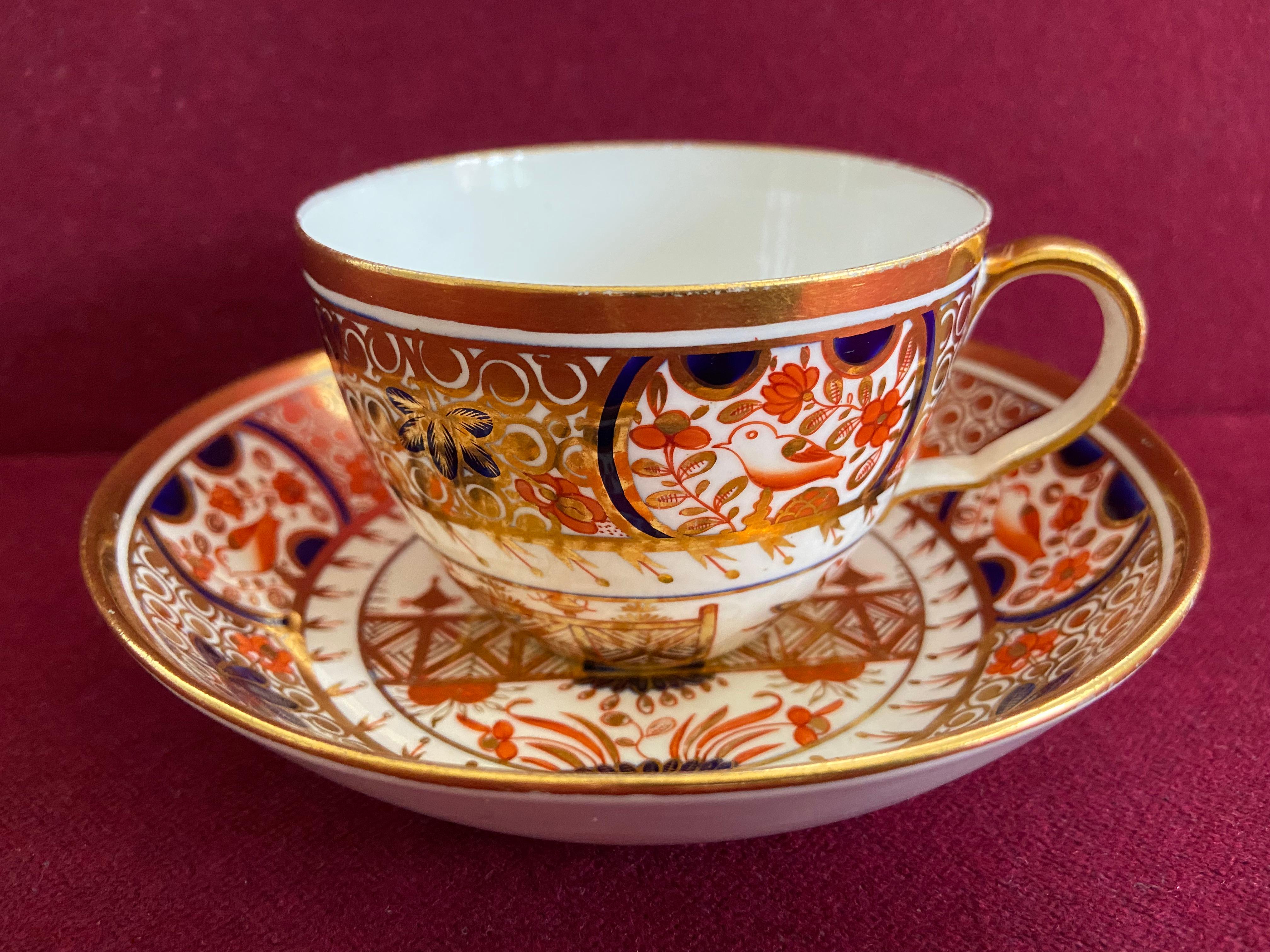 19th Century Spode Porcelain Bute Shape Part Tea Set C.1805-1810