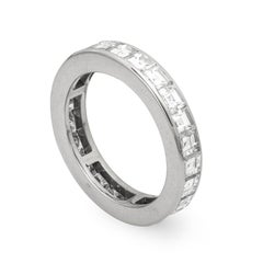 Square-Cut Diamond Set Full Eternity Ring