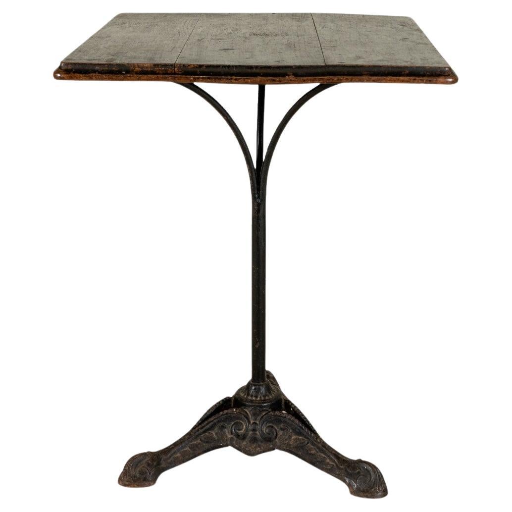 A Square French Cafe Table