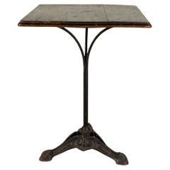 A Square French Cafe Table