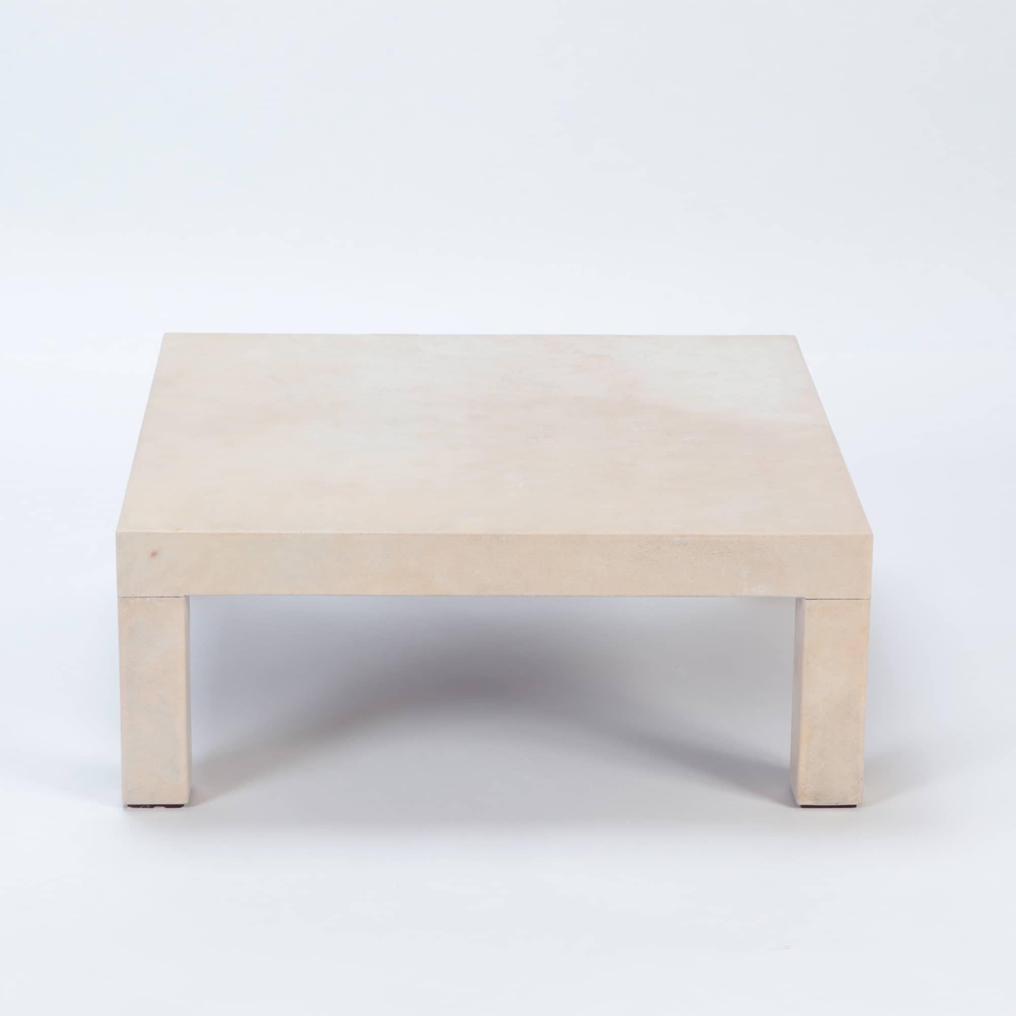 square parsons coffee table