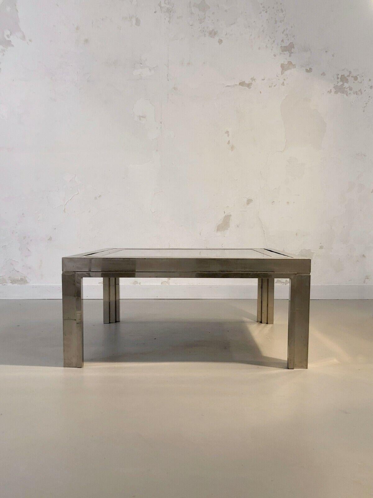 Late 20th Century A Square RADICAL POSTMODERN COFFEE TABLE, by GIACOMO SINOPOLI, Italy 1970 For Sale