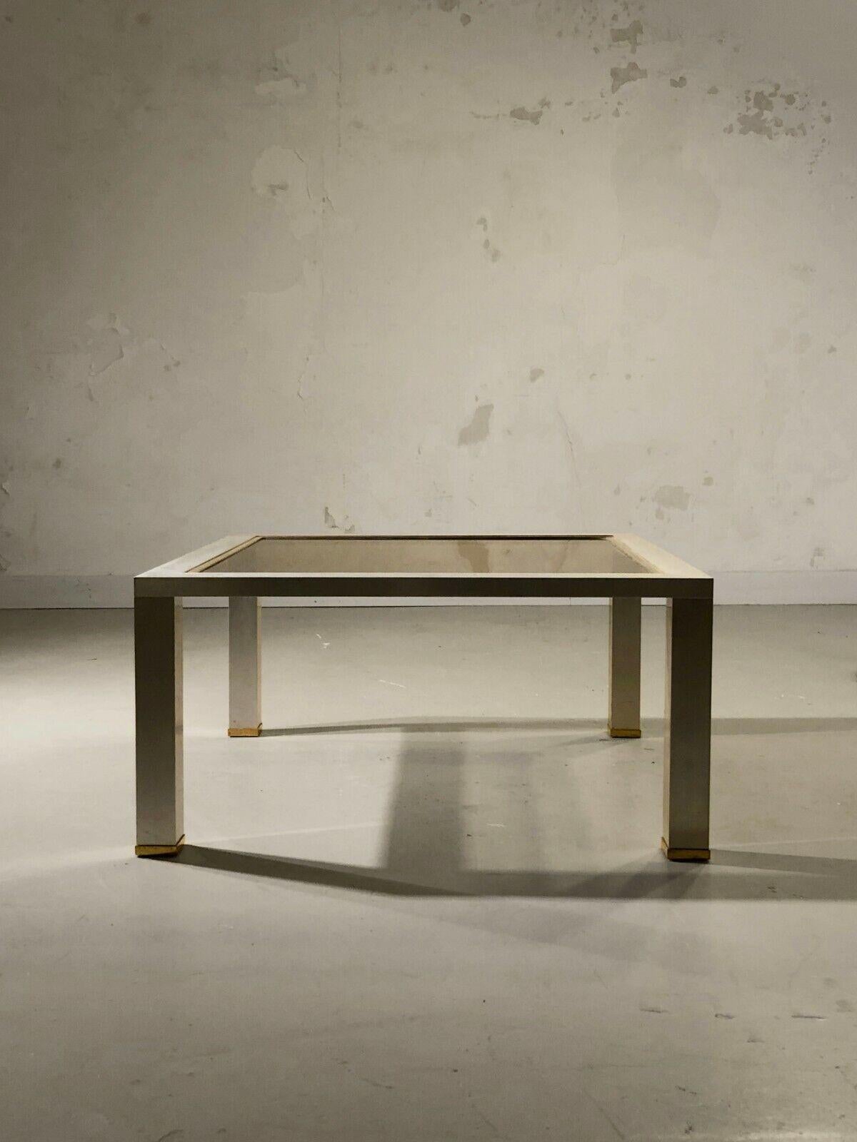 Post-Modern A Square RADICAL POSTMODERN Side on COFFEE TABLE, by PIERRE VANDEL, France 1970 For Sale