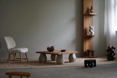 A Square Table di eliaselias x Ole Victor, Ceramica e Oak, Design danese, 2023