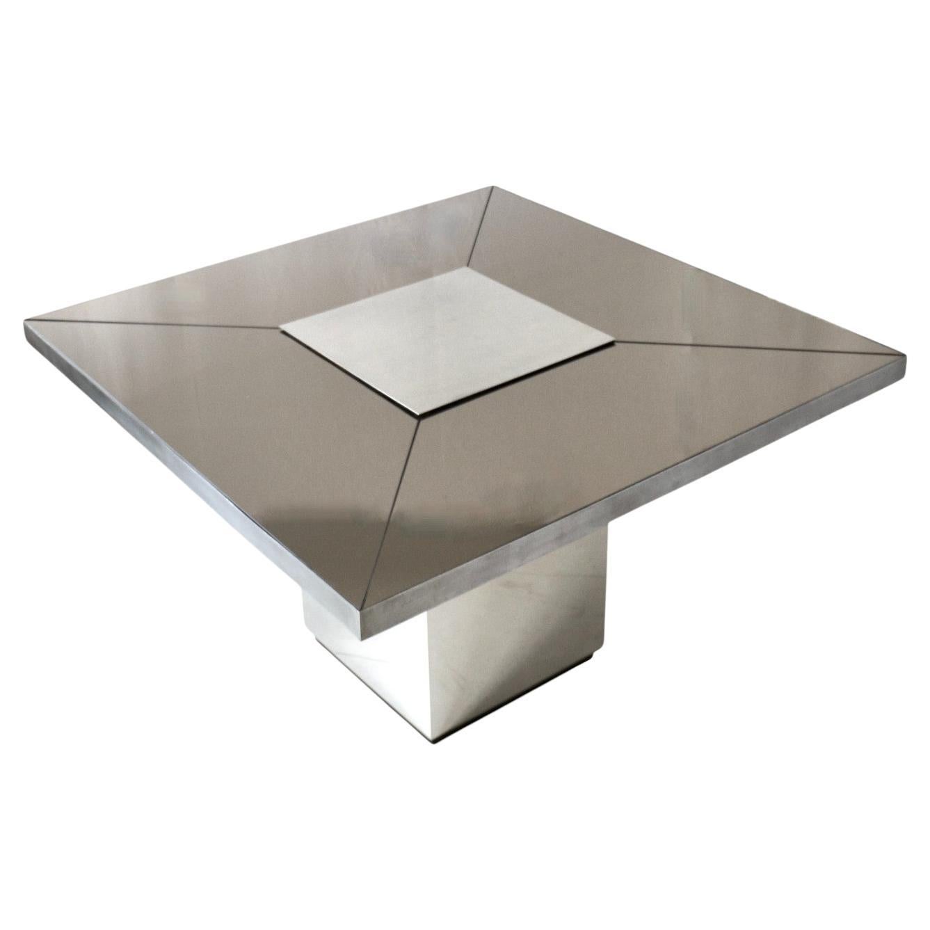 Table carrée, Italie, années 70.