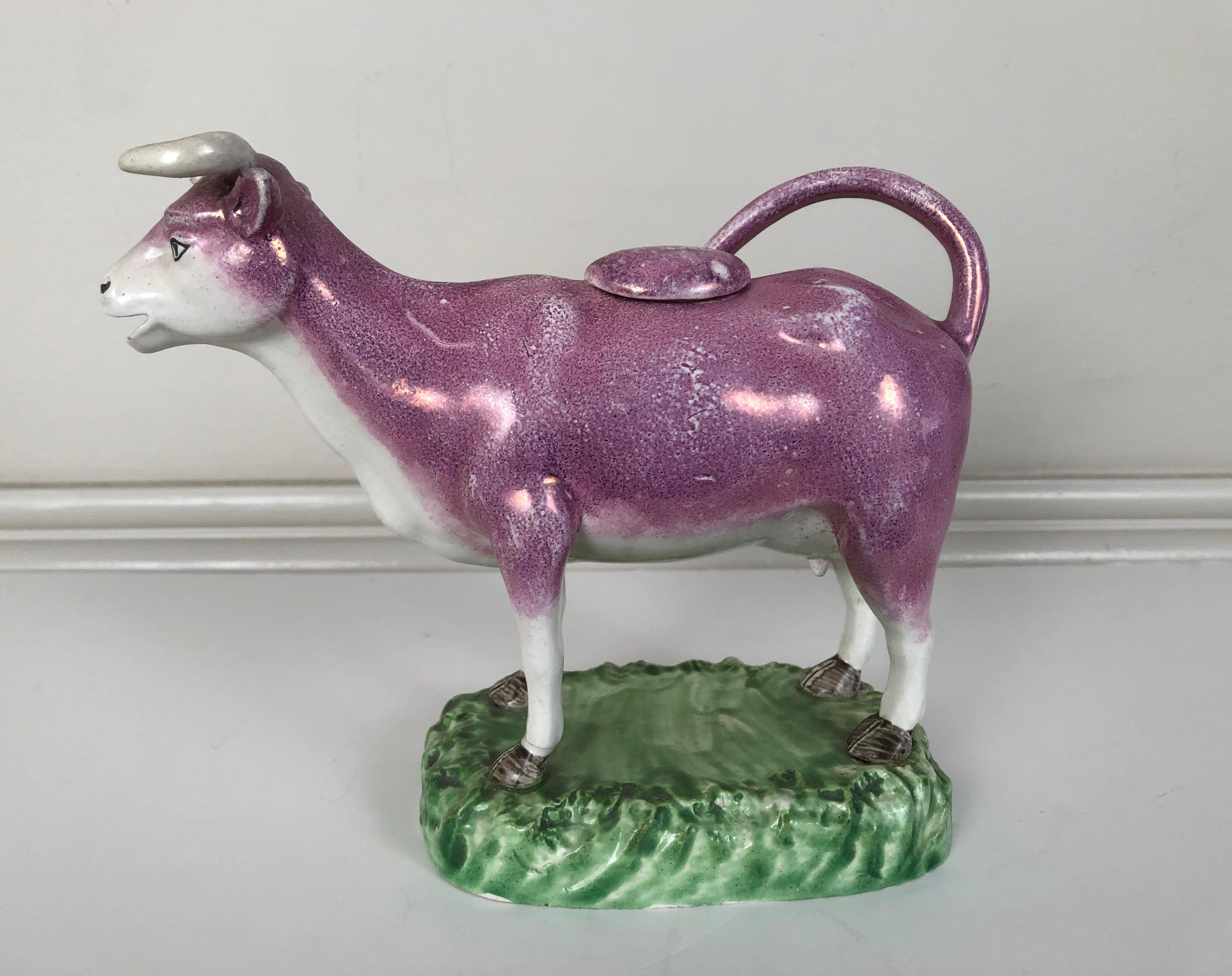 vintage purple cow creamer