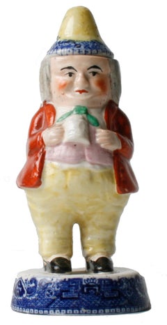 Staffordshire Toby Figural Condiment Set, circa 1820