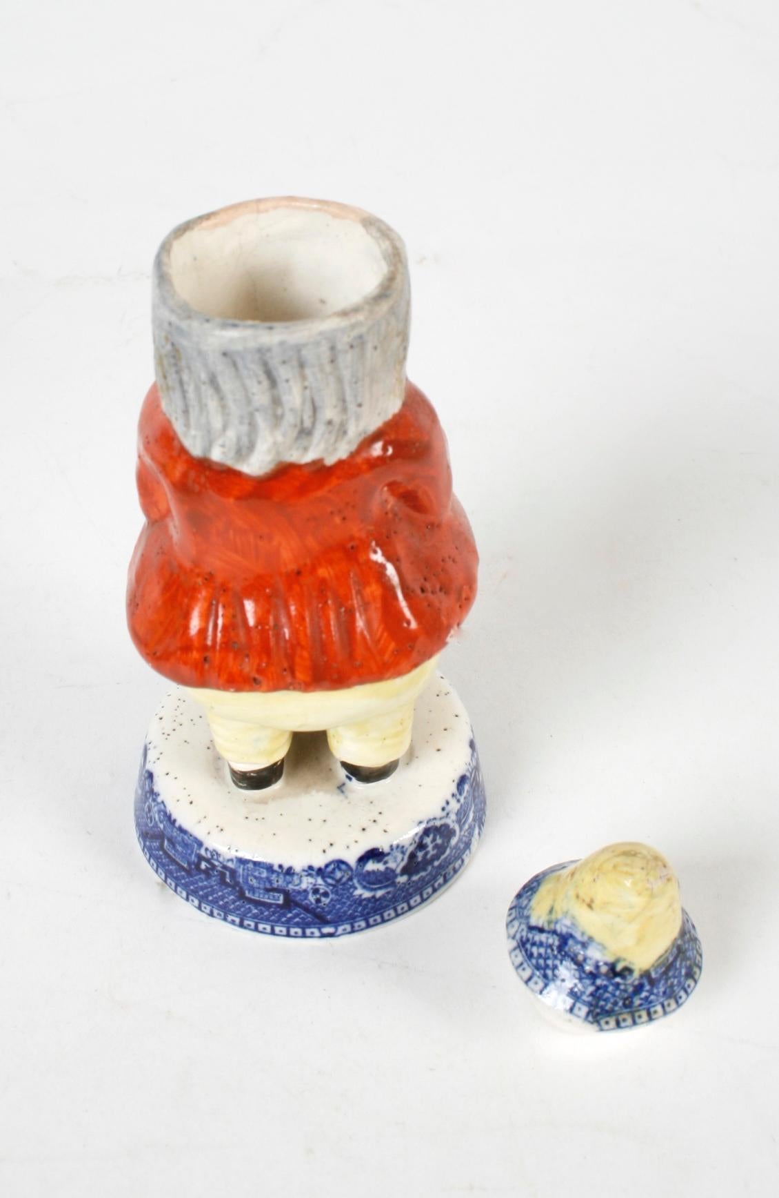 Staffordshire Toby Figural Condiment Set, circa 1820 2