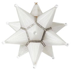 Vintage A Star-Shaped Holocene Glass Pendant