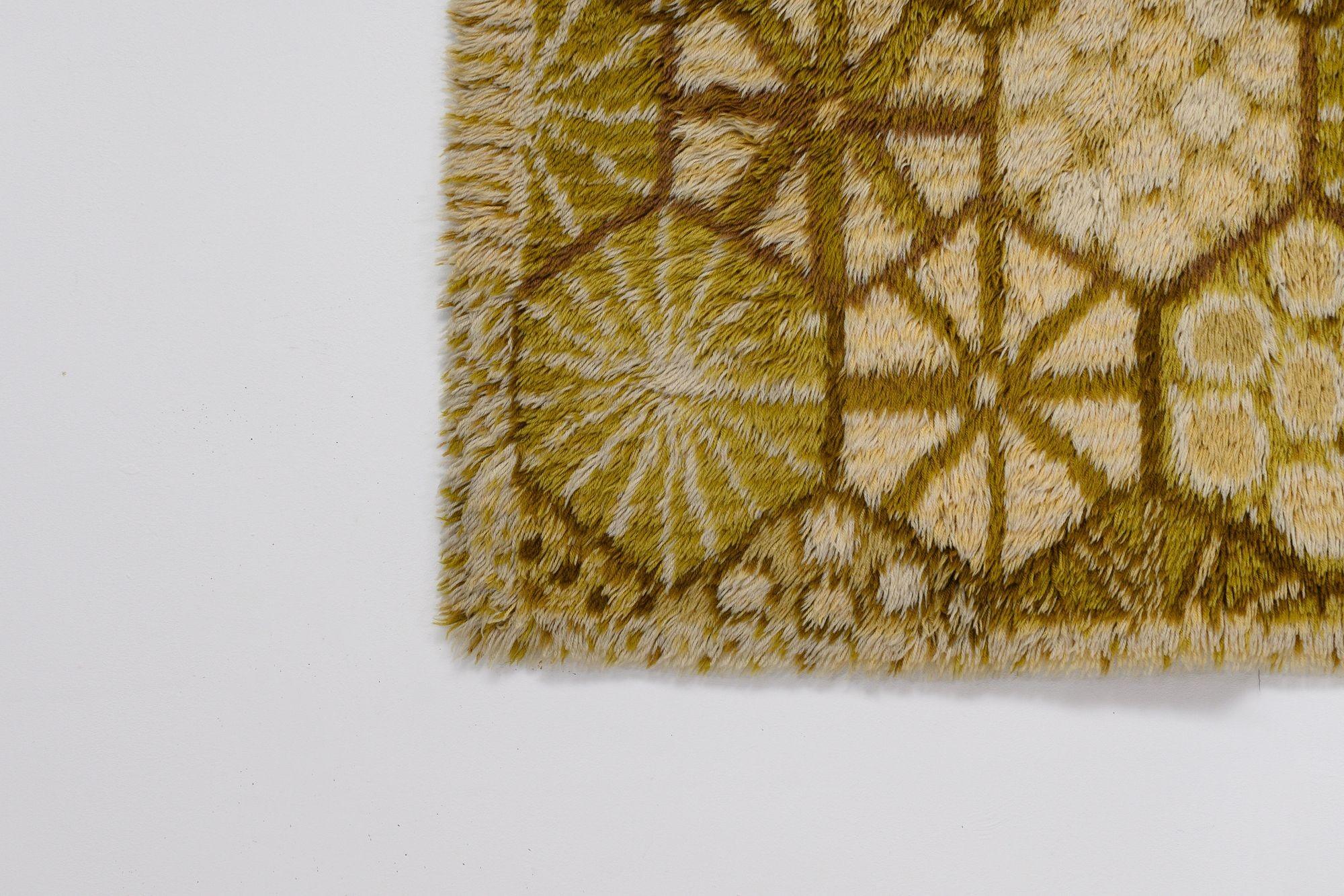 20ième siècle Tapis Rya « Stars » de Marianne Richter en vente