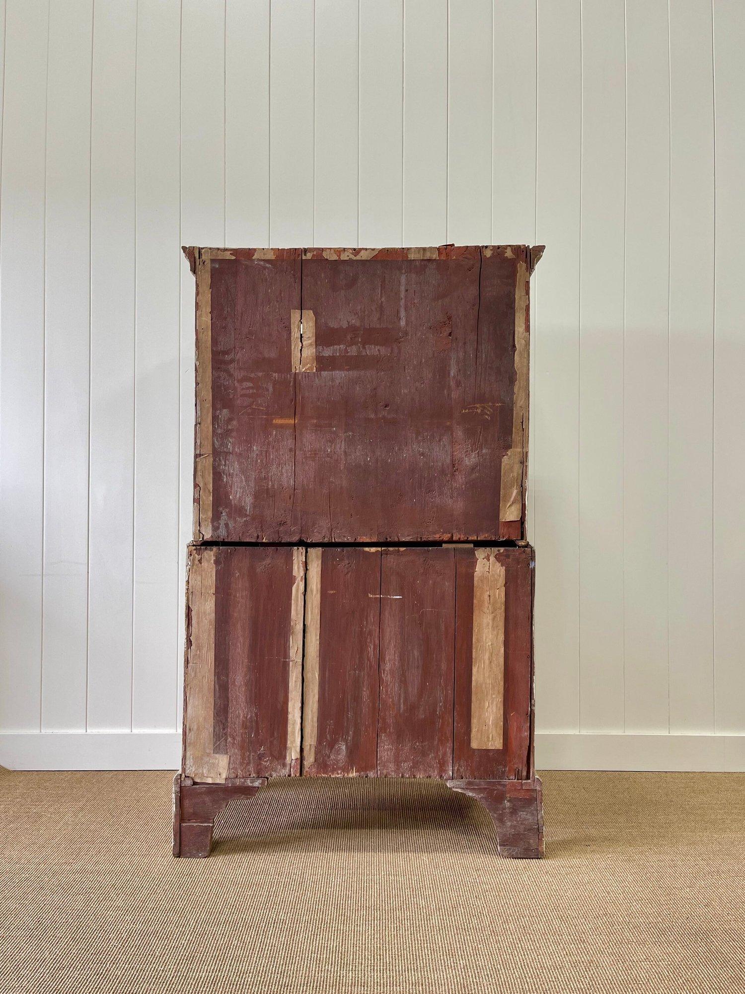 A Stately Antique English Painted Highboy c1790 For Sale 6