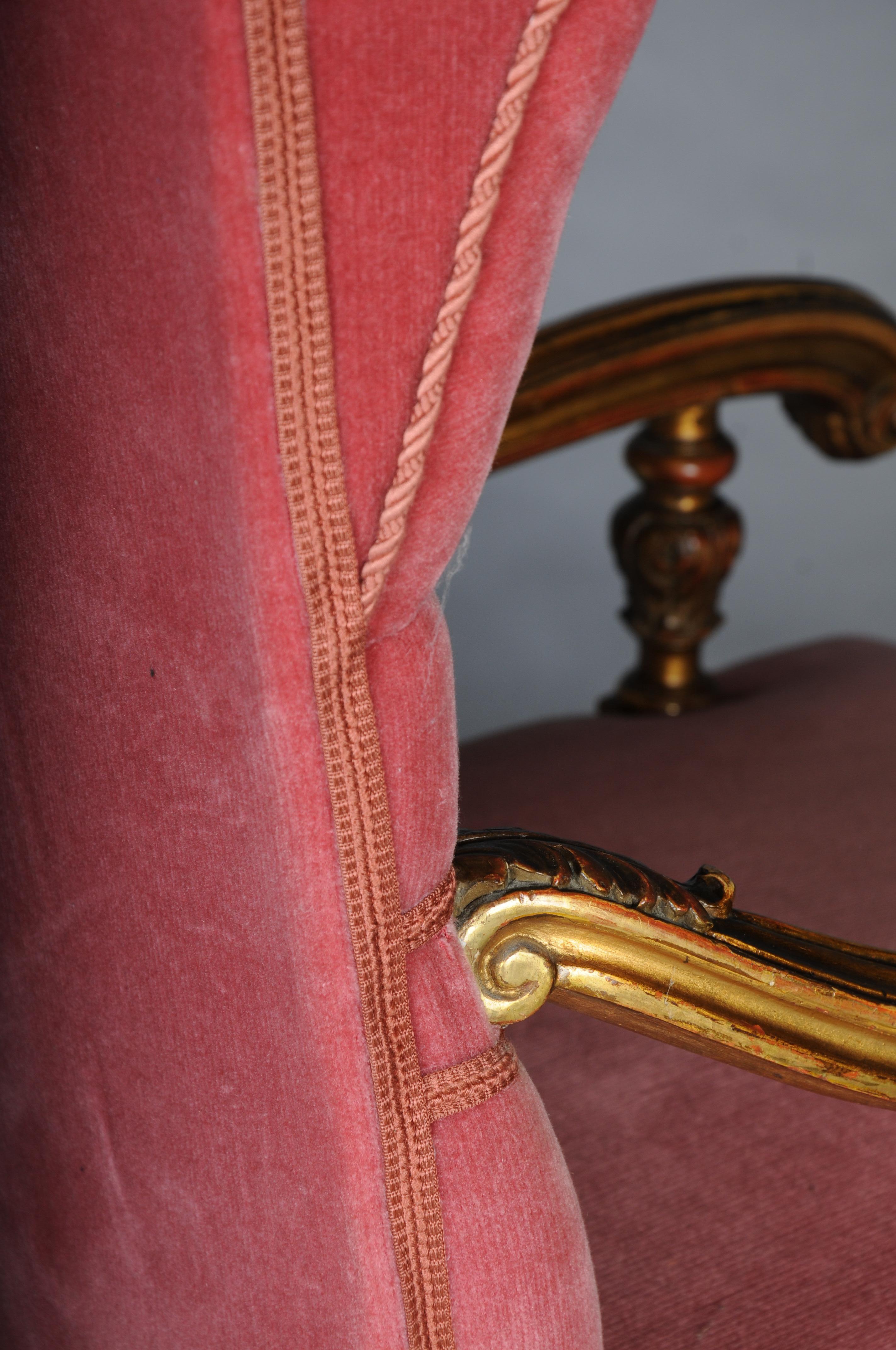 Un imposant fauteuil baroque, doré, vers 1870 en vente 6
