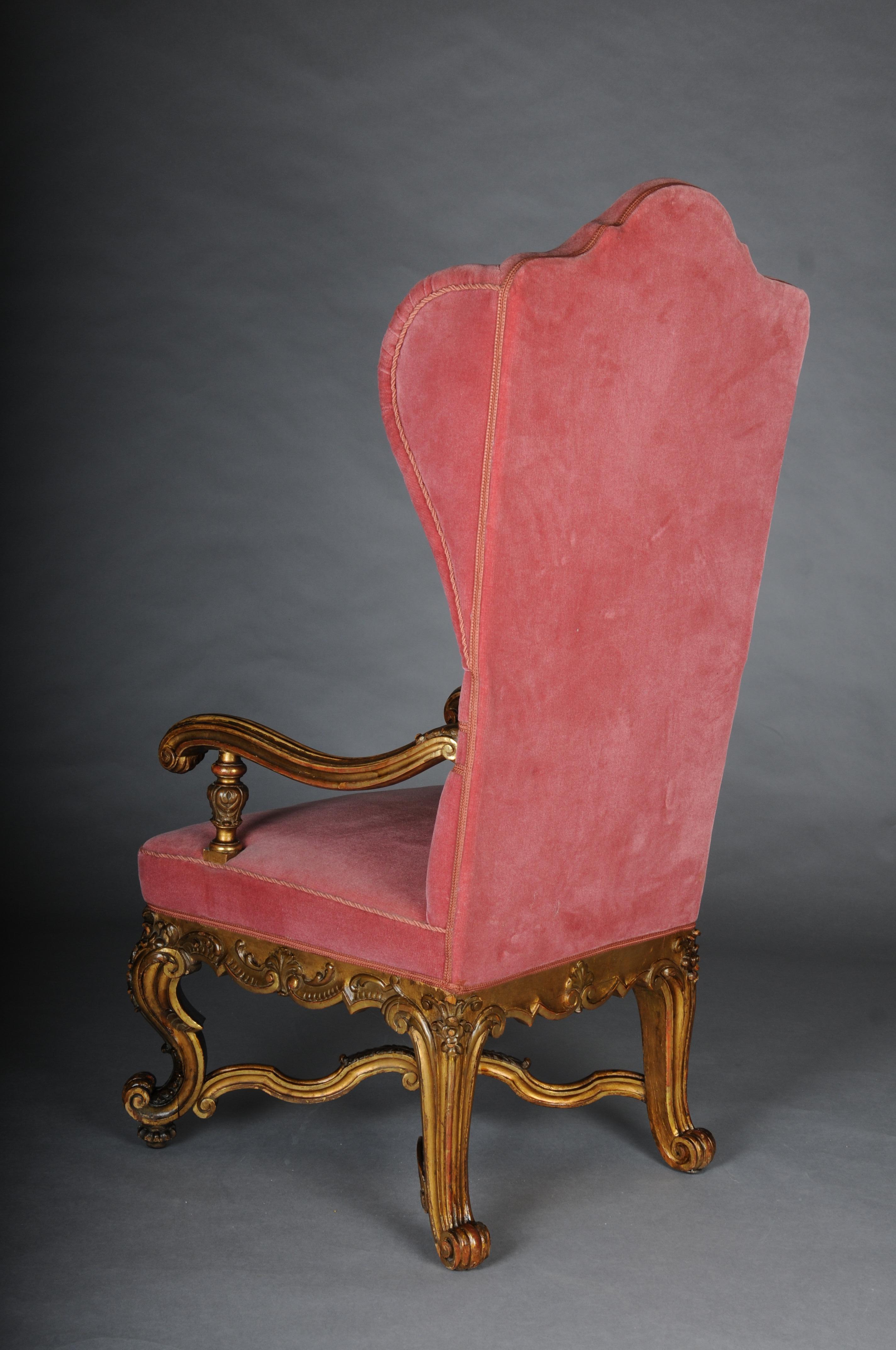 Un imposant fauteuil baroque, doré, vers 1870 en vente 10
