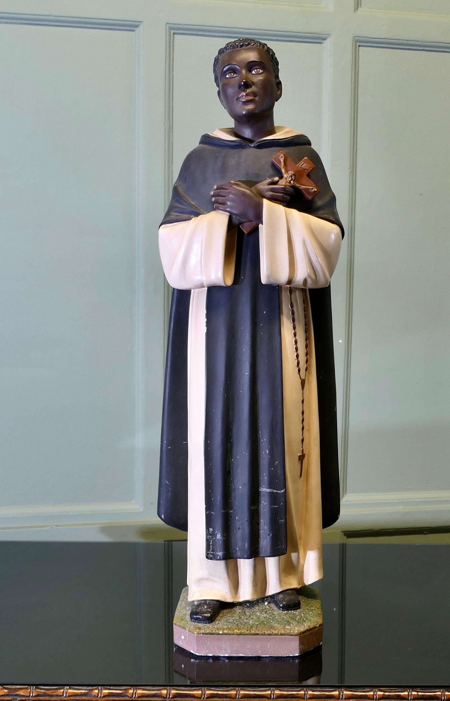 A Statue of Saint Martín de Porres Velázquez OP

A Statue of Saint Martín de Porres Velázquez OP was a Peruvian lay brother of the Dominican Order who was beatified in 1837 by Pope Gregory XVI and canonised in 1962 by Pope John XXIII. He is the