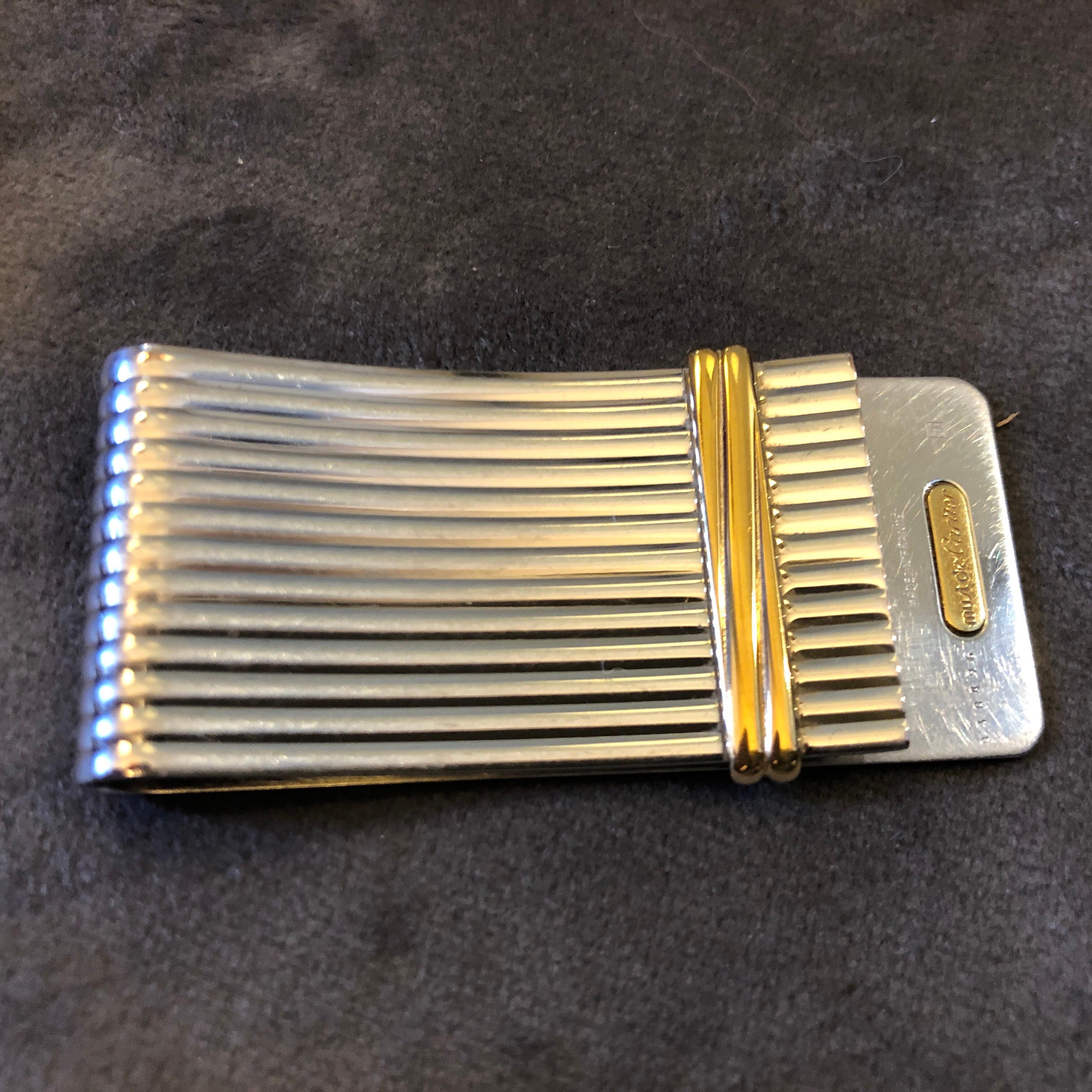 cartier money clip gold