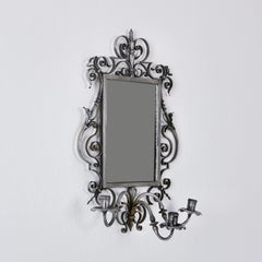 A Steel Arts and Crafts Girandole