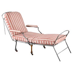 A Steel Edwardian Campaign Day Bed