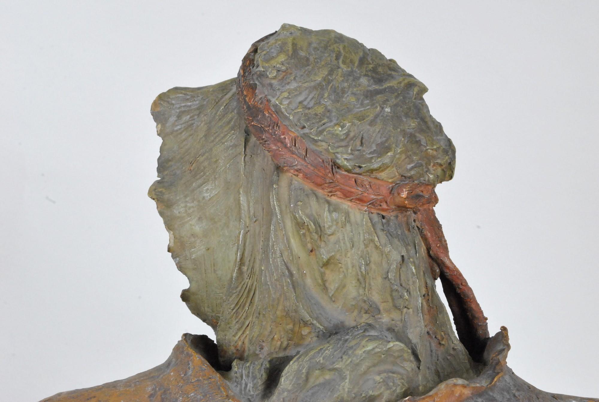 A Stellmacher, Terracotta Bust, Arab, 19th Century For Sale 11
