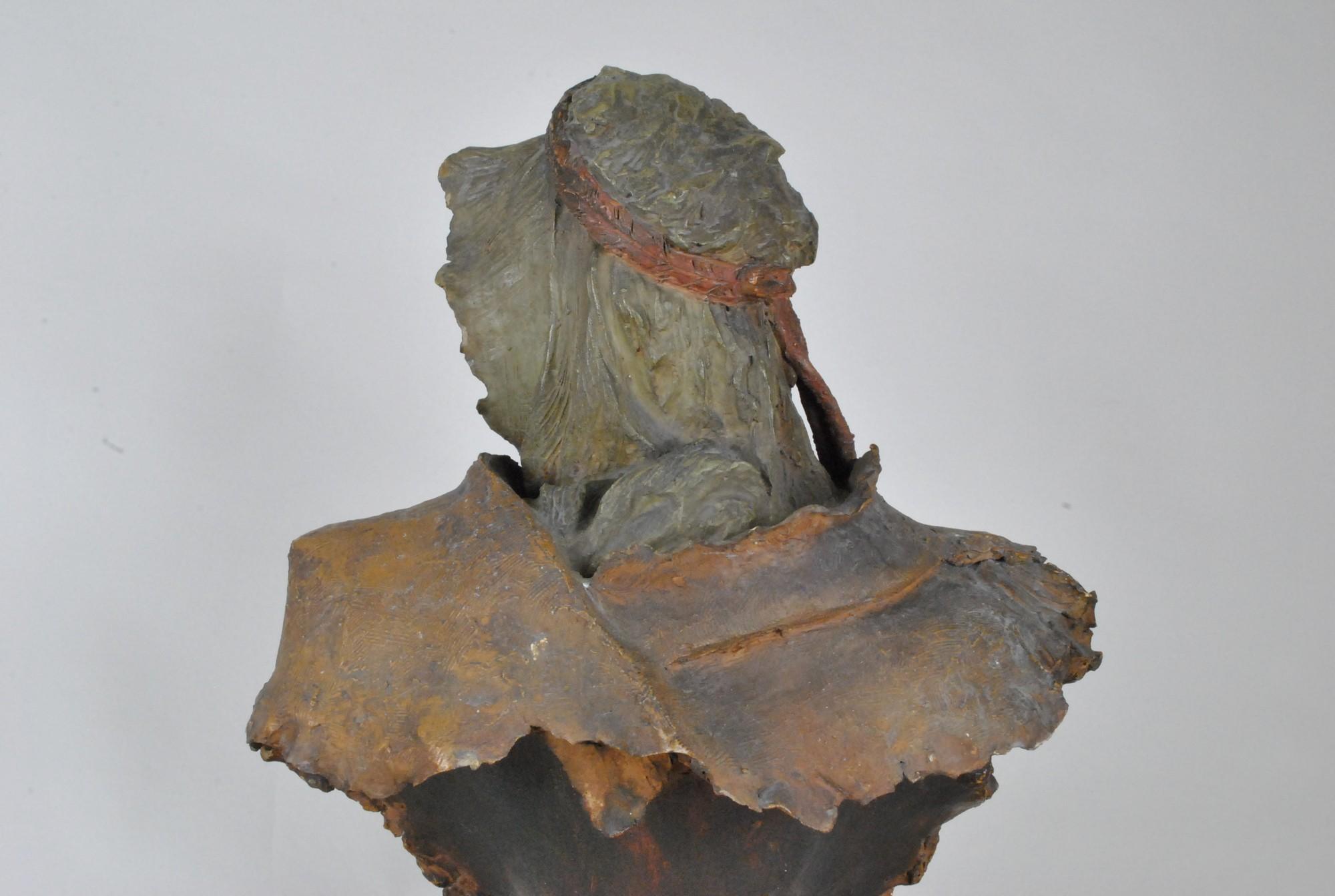 A Stellmacher, Terracotta Bust, Arab, 19th Century For Sale 12