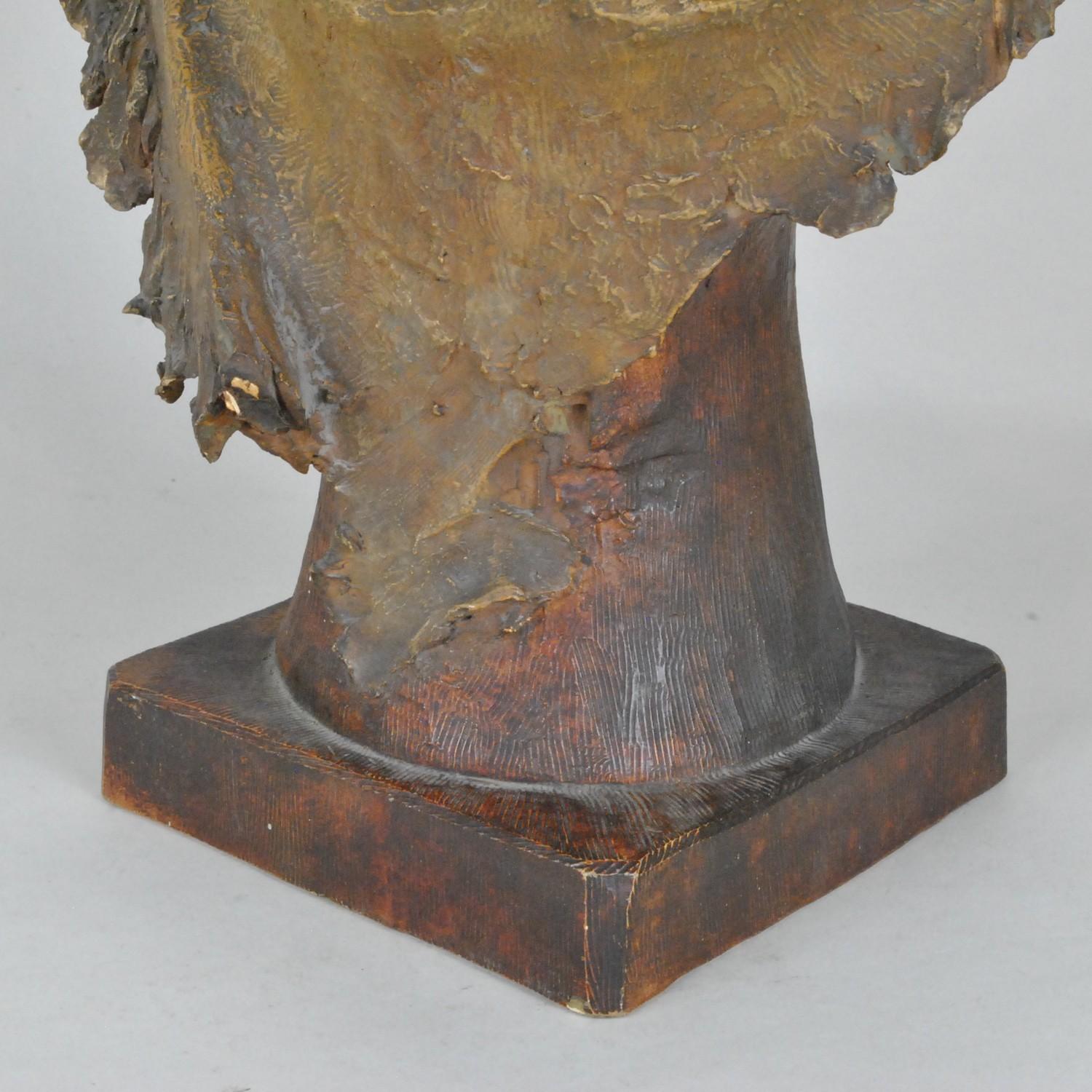 A Stellmacher, Busto in terracotta, arabo, XIX secolo in vendita 3