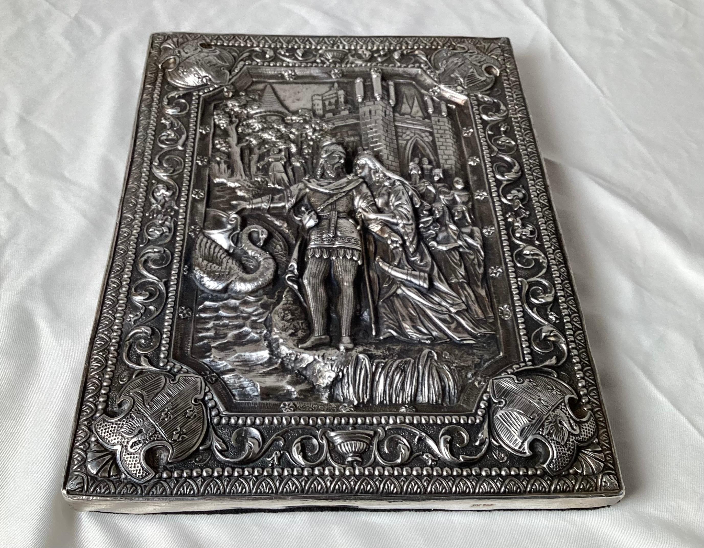 Sterling Silver Armorial Plaque by Henryk Winograd 6