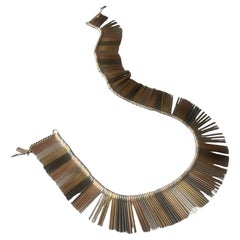 A Sterling Silver Eigil Jensen Rainbow fringe Necklace for Anton Michelsen