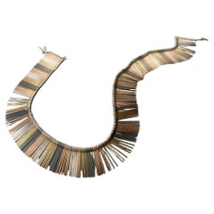 Un collar de flecos arco iris Eigil Jensen de plata de ley para Anton Michelsen