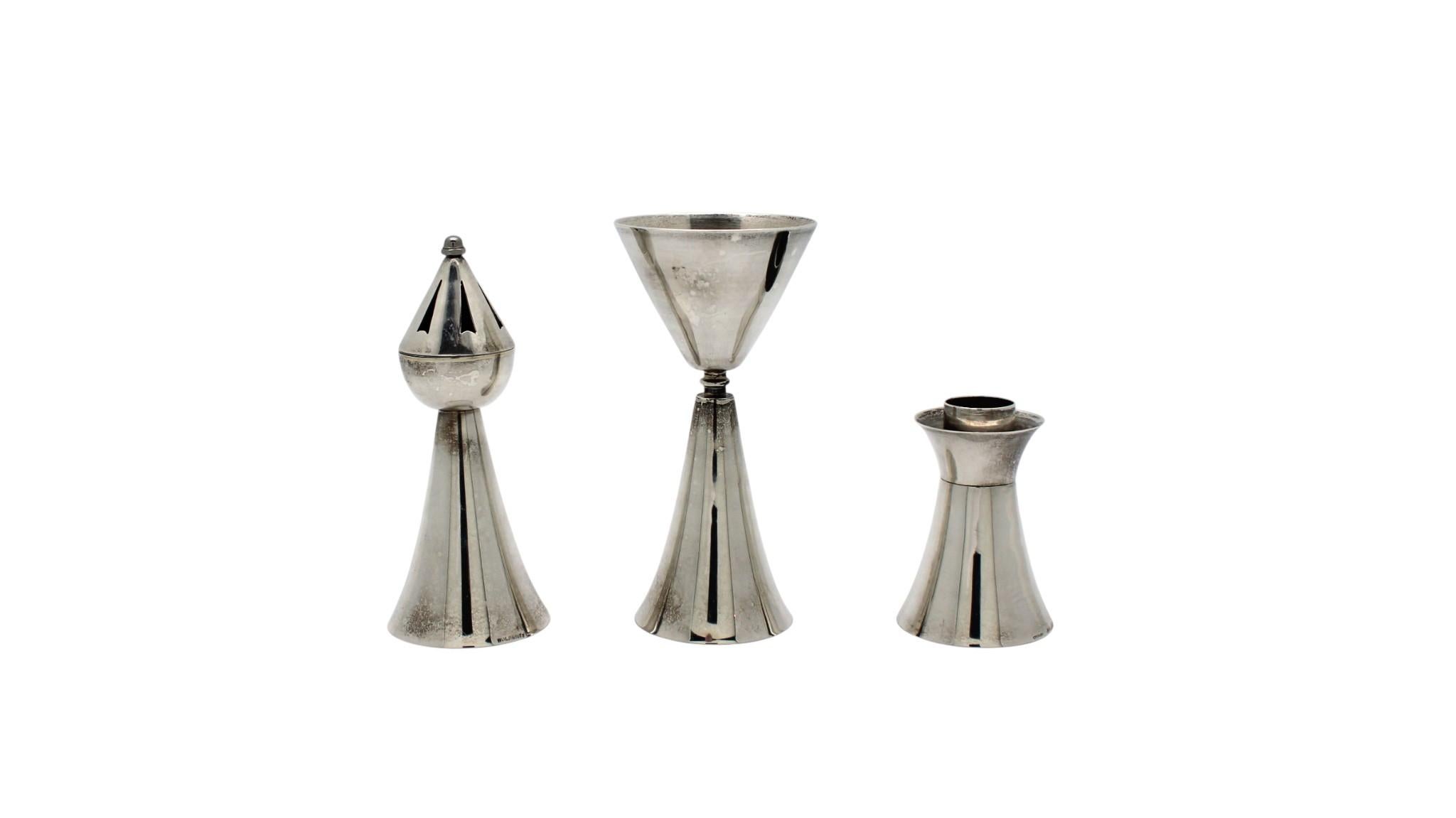 A Sterling Silver Havdalah Set by Ludwig Wolpert (Geprägt) im Angebot