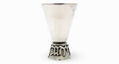 Una coppa Kiddush in argento sterling di Ludwig Wolpert