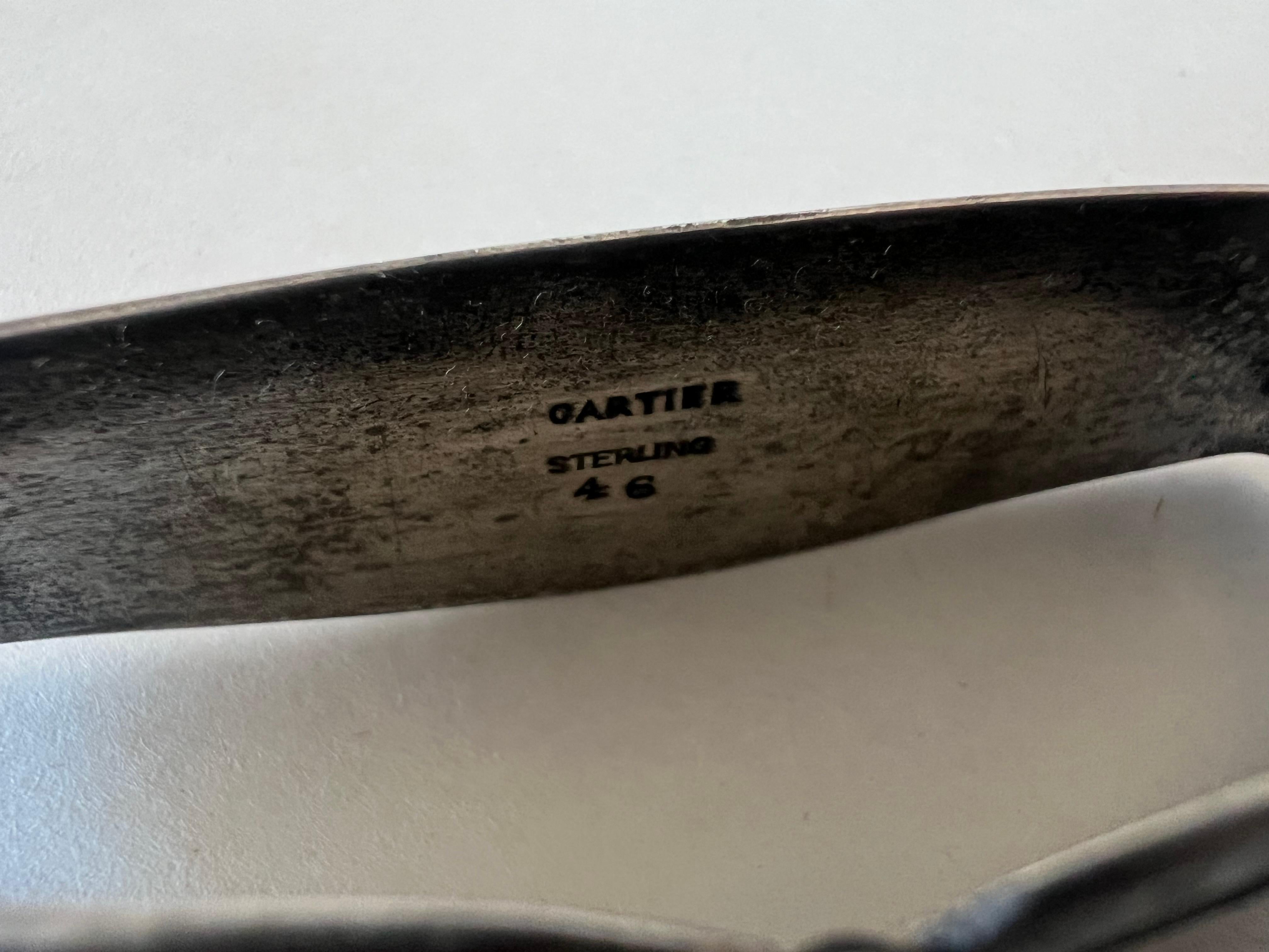 American A Sterling Silver Napkin Holder By Cartier Ca' 1940's For Sale