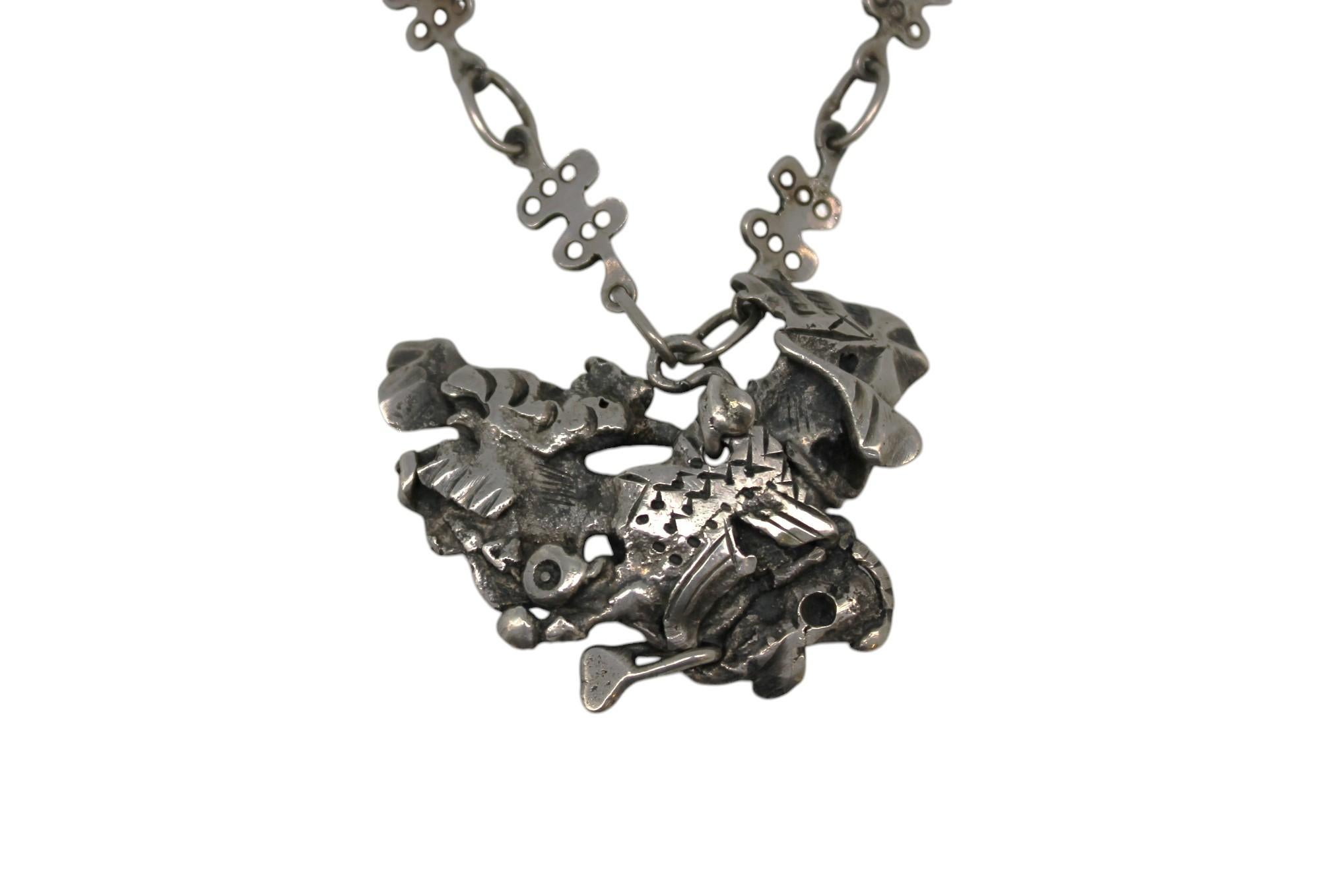 Americano Una collana in argento di Resia Schor in vendita