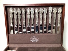 A Sterling Silver Service for 12 By Gorham 100 Pcs Melrose Pattern