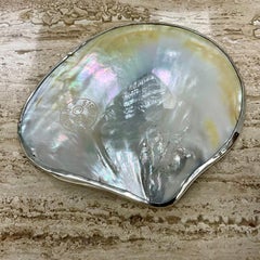 A Sterling Silver & Shell Dish by Stephen Dweck