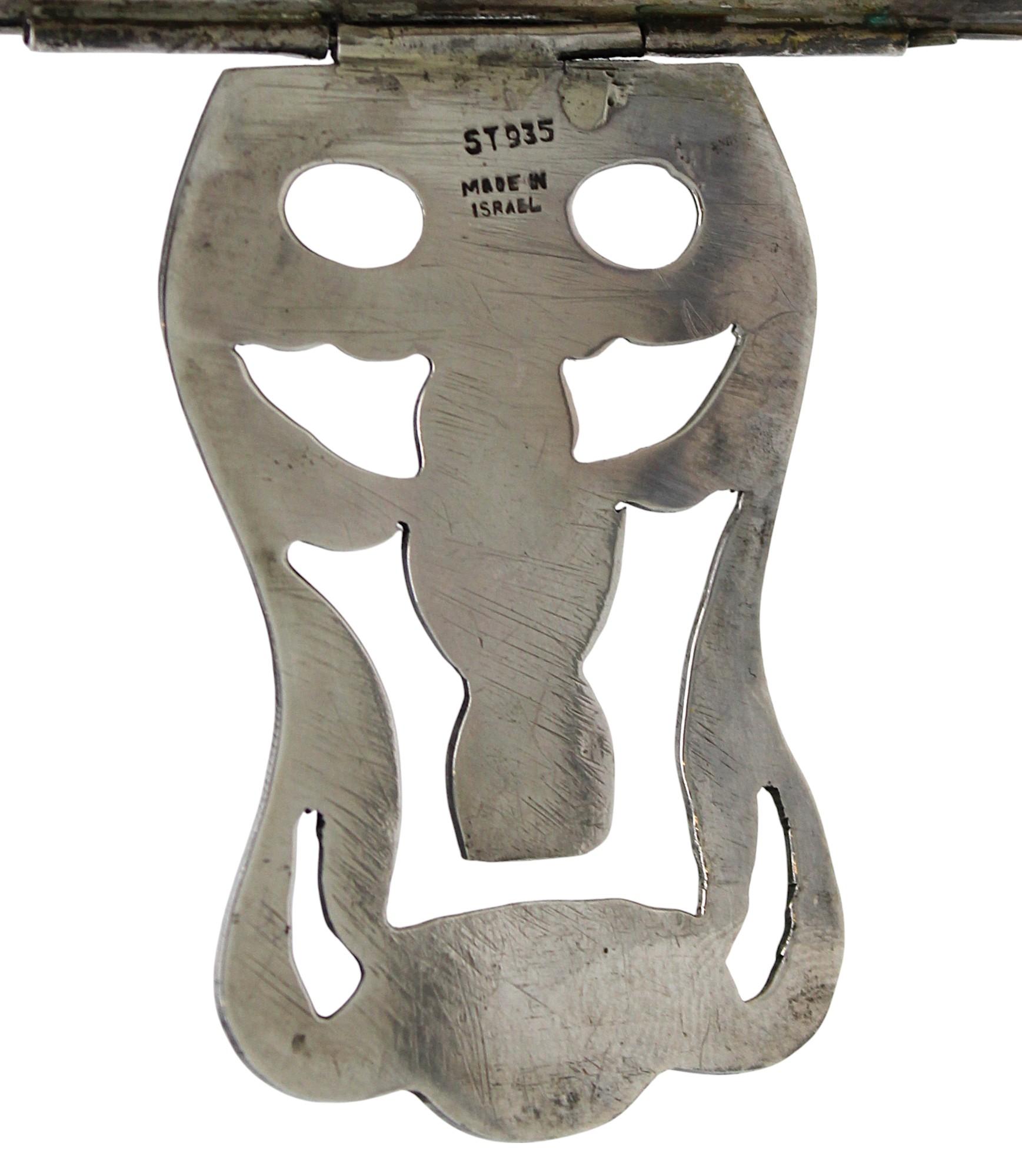 Argento 925 Rilegatura per Siddur in argento Sterling Israel C. 1950 in vendita