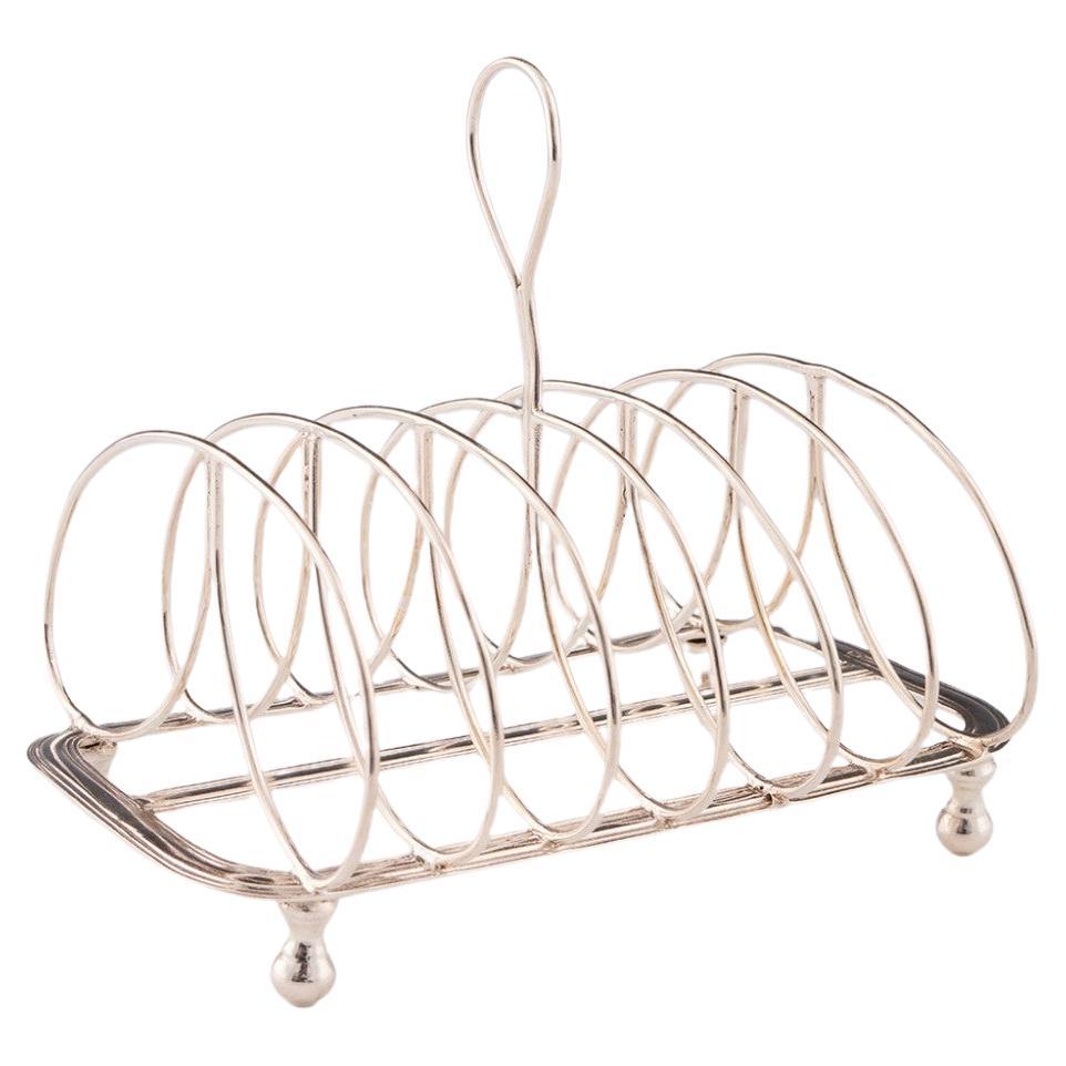 Sterling Silver Six Division Toast Rack Sheffield, 1910