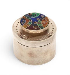 A Sterling Silver Spice Box by Ilana Rappaport, Circa 1990