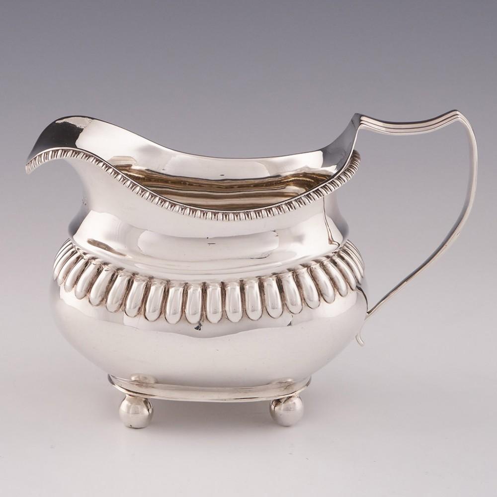 A Sterling Silver Sucrier and Cream Jug London, 1813 For Sale 1