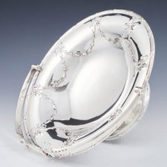Panier à fruits à anse tournante en argent sterling