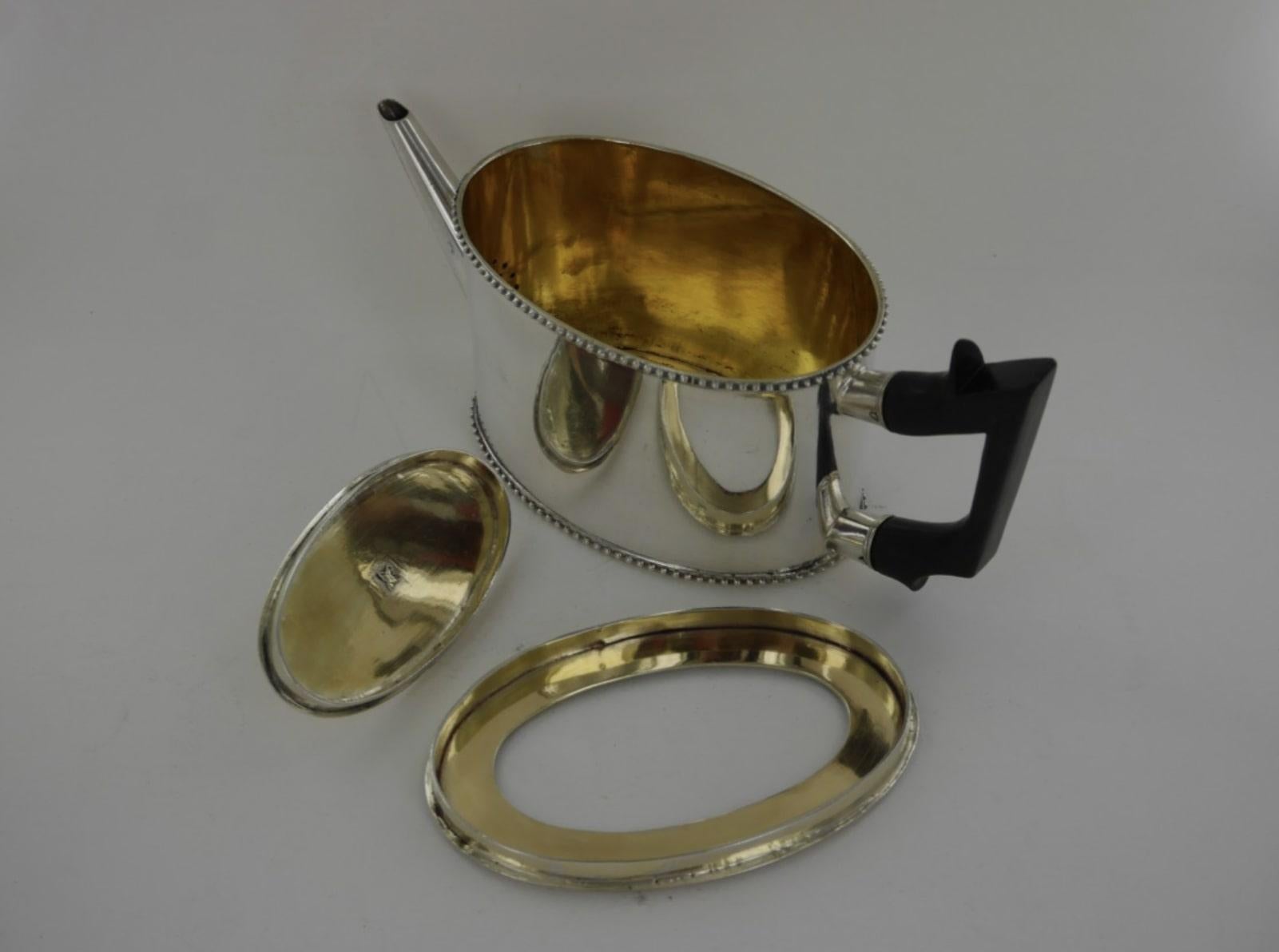 Russian A sterling silver tea and coffee set, Russia, 1788 For Sale