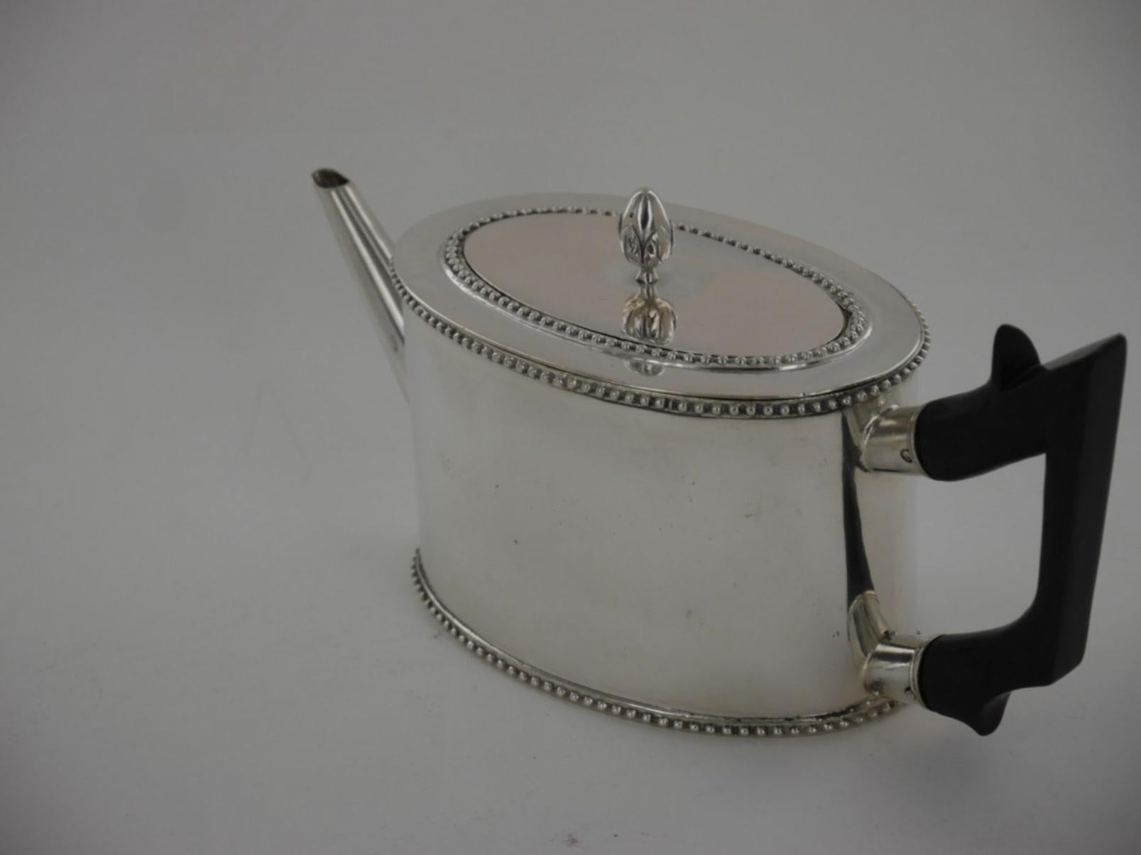 Silver A sterling silver tea and coffee set, Russia, 1788 For Sale