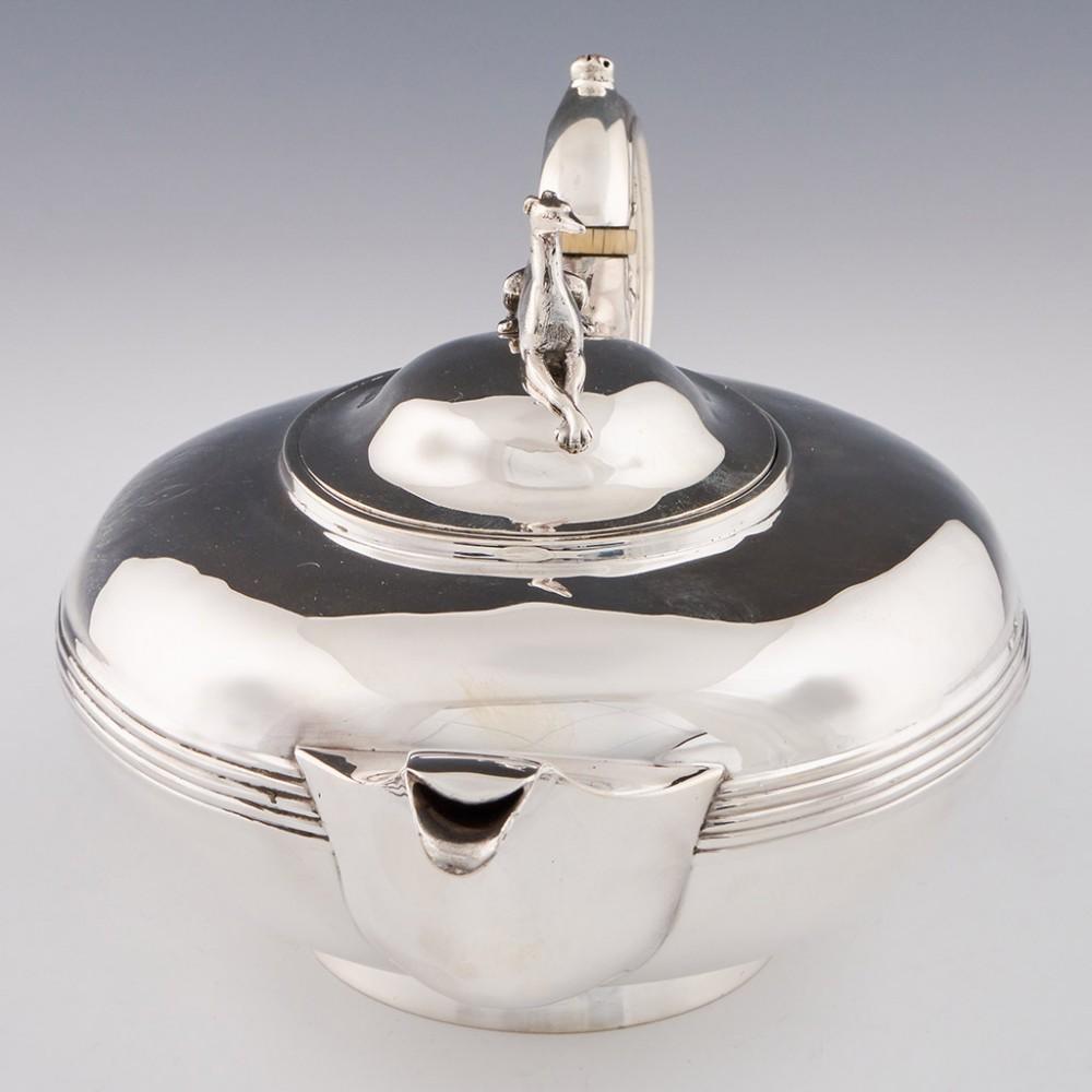 Victorian A Sterling Silver Tea Set London, 1856 For Sale