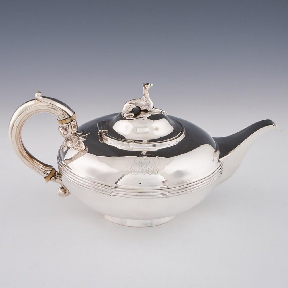 English A Sterling Silver Tea Set London, 1856 For Sale