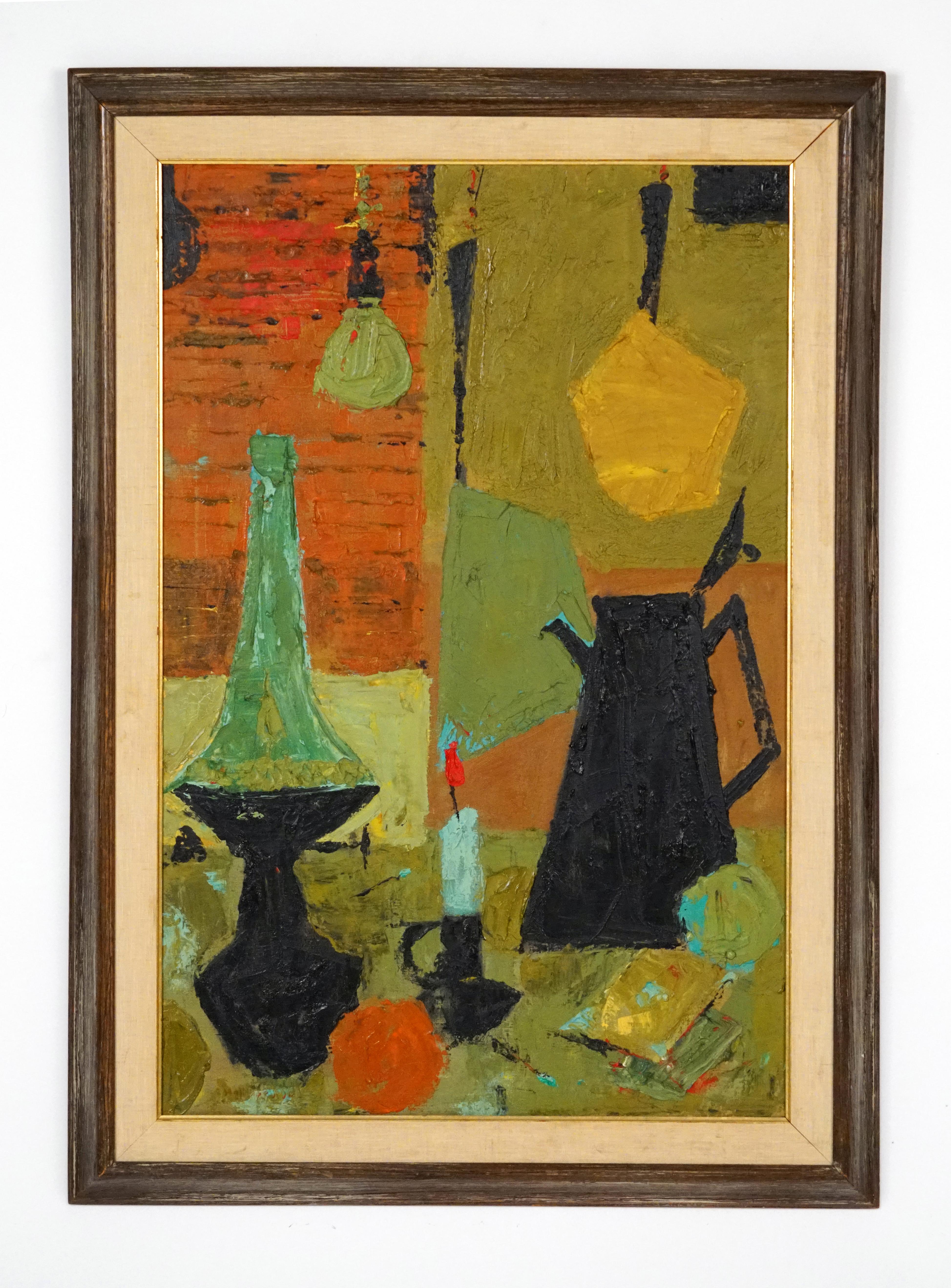 Alvin Hollingsworth 

American, 1928-2000

“A Still Life”

Oil on canvas

36 by 24 in.  W/frame 42 by 30 in.

Alvin was a member of the prominent Spiral group. Spiral was formed in 1963 in the New York studio of Romare Bearden. Spiral
