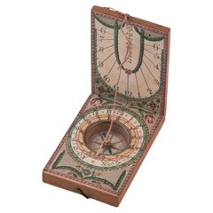 A Stockert-pattern Fruitwood Diptych Sundial