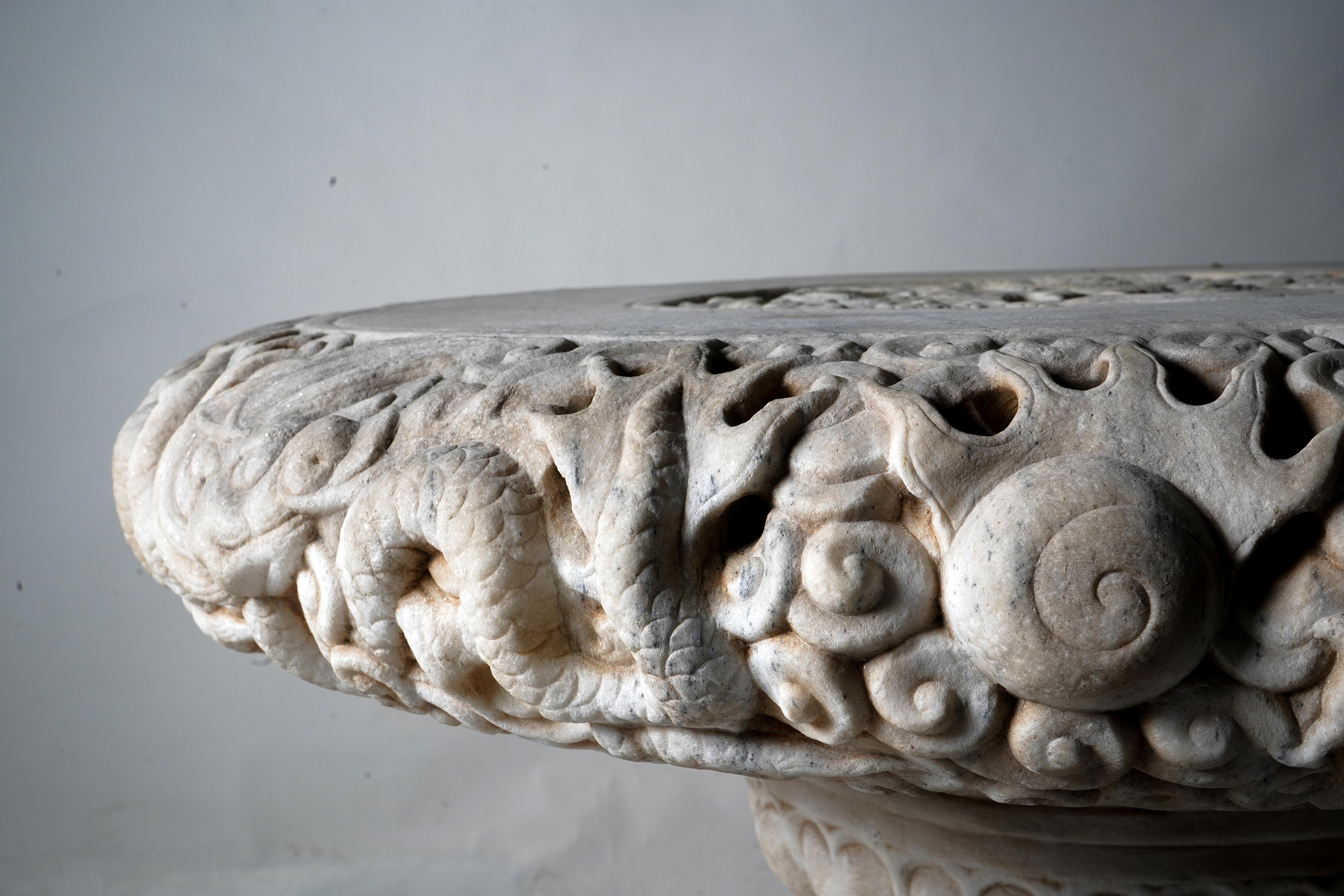 Marble Stone Garden Table