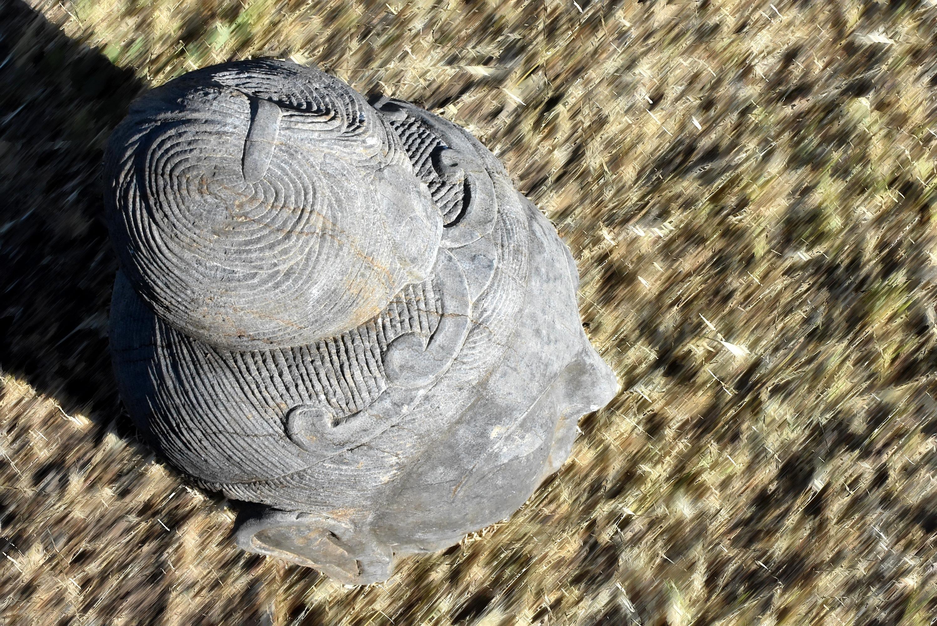 Stone Buddha Head Tang Style 7