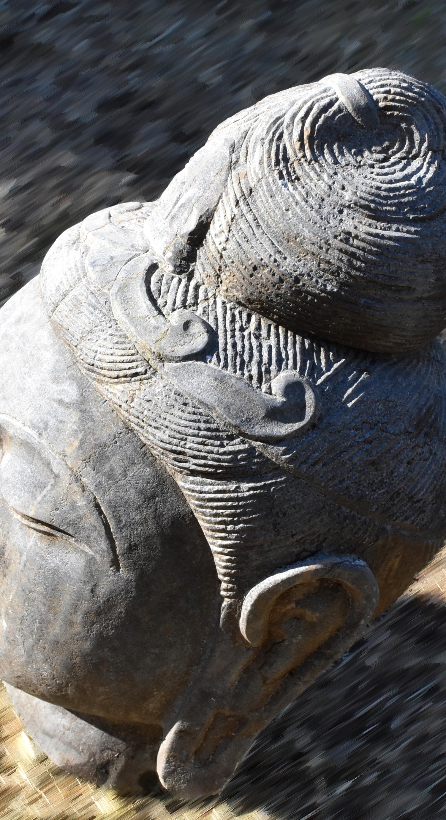 Stone Buddha Head Tang Style 1